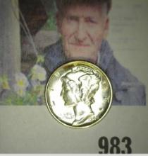 1942 S Mercury Dime, Brilliant Uncirculated