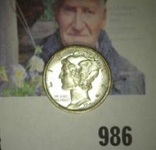 1943 S Mercury Dime, Brilliant Uncirculated. FSB.
