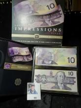1986-2001 Canada "Lasting Impressions Vives" Limited Edition Collector's Set. Includes two Uncircula