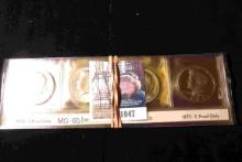 1971 D BU, 71 S Proof, 72 P & D BU, 72 S & 73 S Proof, & 1973 P & D BU Kennedy Half Dollars.