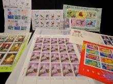 Multiple Sheets & Covers of Foreign Stamps.
