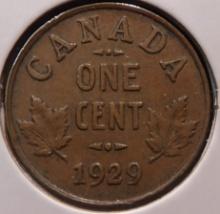 1929 Canada Cent, EF.