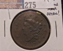1817 U.S. Large Cent, VF.