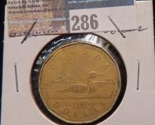 1987 Canada "Loonie" Dollar.