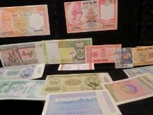 (12) Foreign Bank notes: (1) Malawi, (6) Mongolia, (3) Myanmar, & (2) Nepal. All CU.