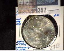 1964 Austria 50 Schilling Silver, BU, KM2896, One Year Type, Silver .5787 oz. ASW.