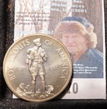 1910-1960 Boy Scouts of America Silver So-called Half Dollar, Gem BU.