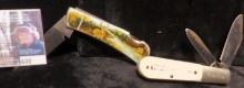 "Farmers Mutual Hail Insurance Company" Barlow Two-blade Knife & Vanadium Folding Knife with Whiteta