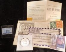 1946 Booker T. Washington Commemorative Half Dollar & Three Cent Centennial of G=Booker T. Washingto