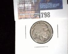 1914-S Buffalo Nickel, Good.