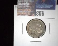 1929-D Buffalo Nickel, EF.