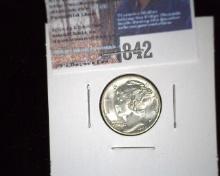 1940-D Mercury Dime, Gem BU.