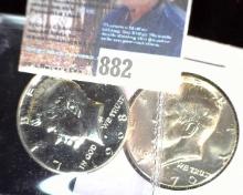 1968 S Proof & 1970 D BU Kennedy Silver Half Dollars.