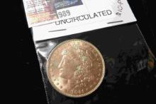 1921 P U.S. Morgan Silver Dollar, Uncirculated.