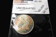 1921 P U.S. Morgan Silver Dollar, Uncirculated.