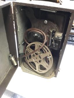 vintage keystone, 8 mm projector in case works