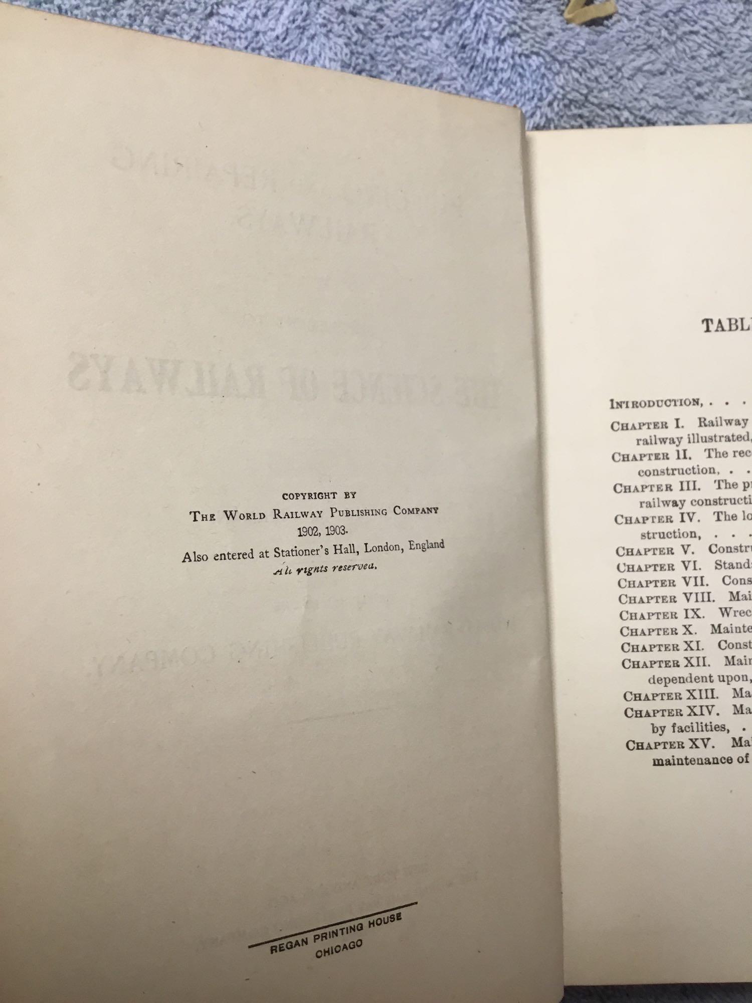vintage 2pc. books, building, and repairing railways
