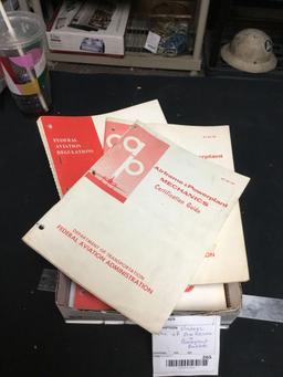 vintage box, airframe, and powerplant books