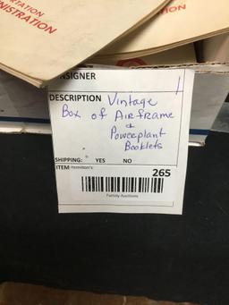 vintage box, airframe, and powerplant books