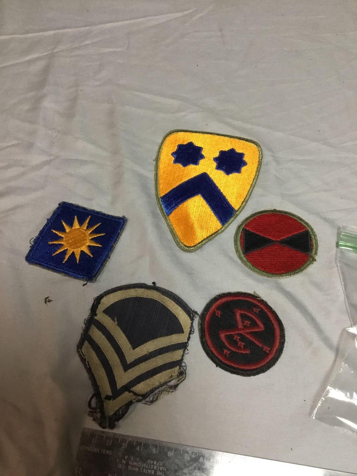 five piece military patches