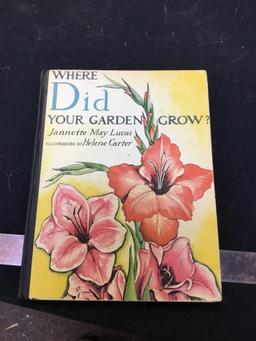 vintage, childrens hardback book where did your garden grow?