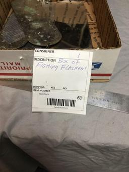 box of fishing flashers