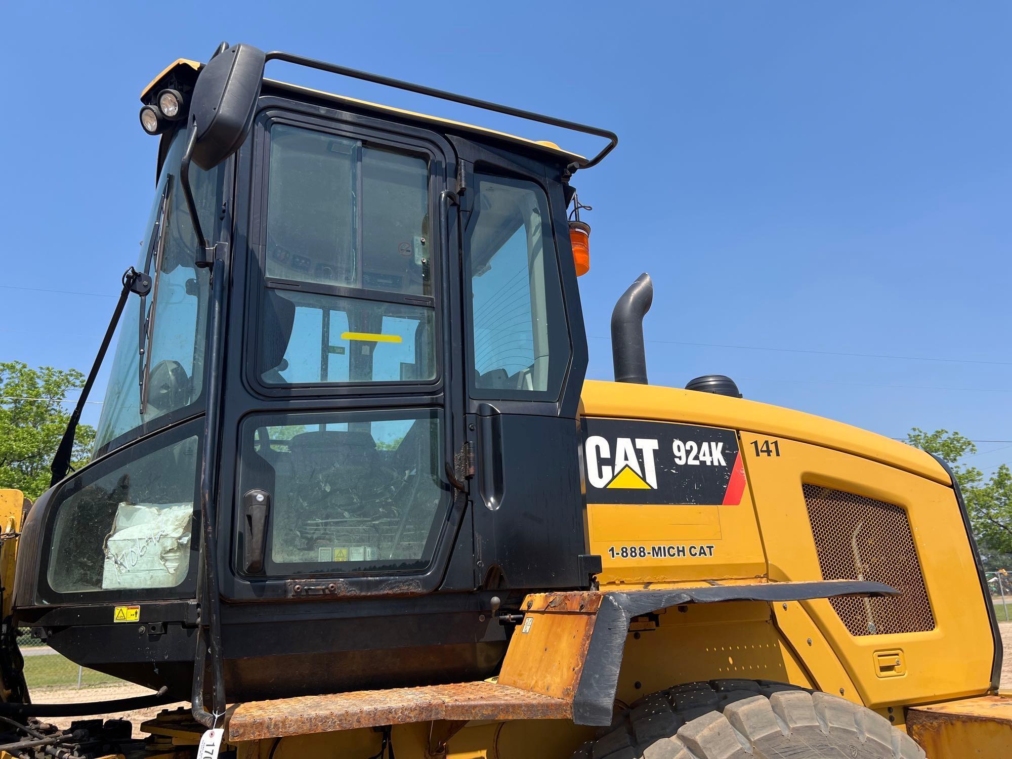 2013 CATERPILLAR 924K HIGH LIFT RUBBER TIRE LOADER