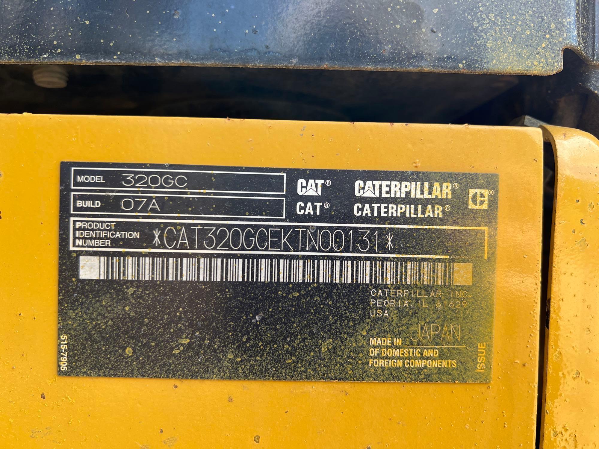 2018 CATERPILLAR 320GC EXCAVATOR