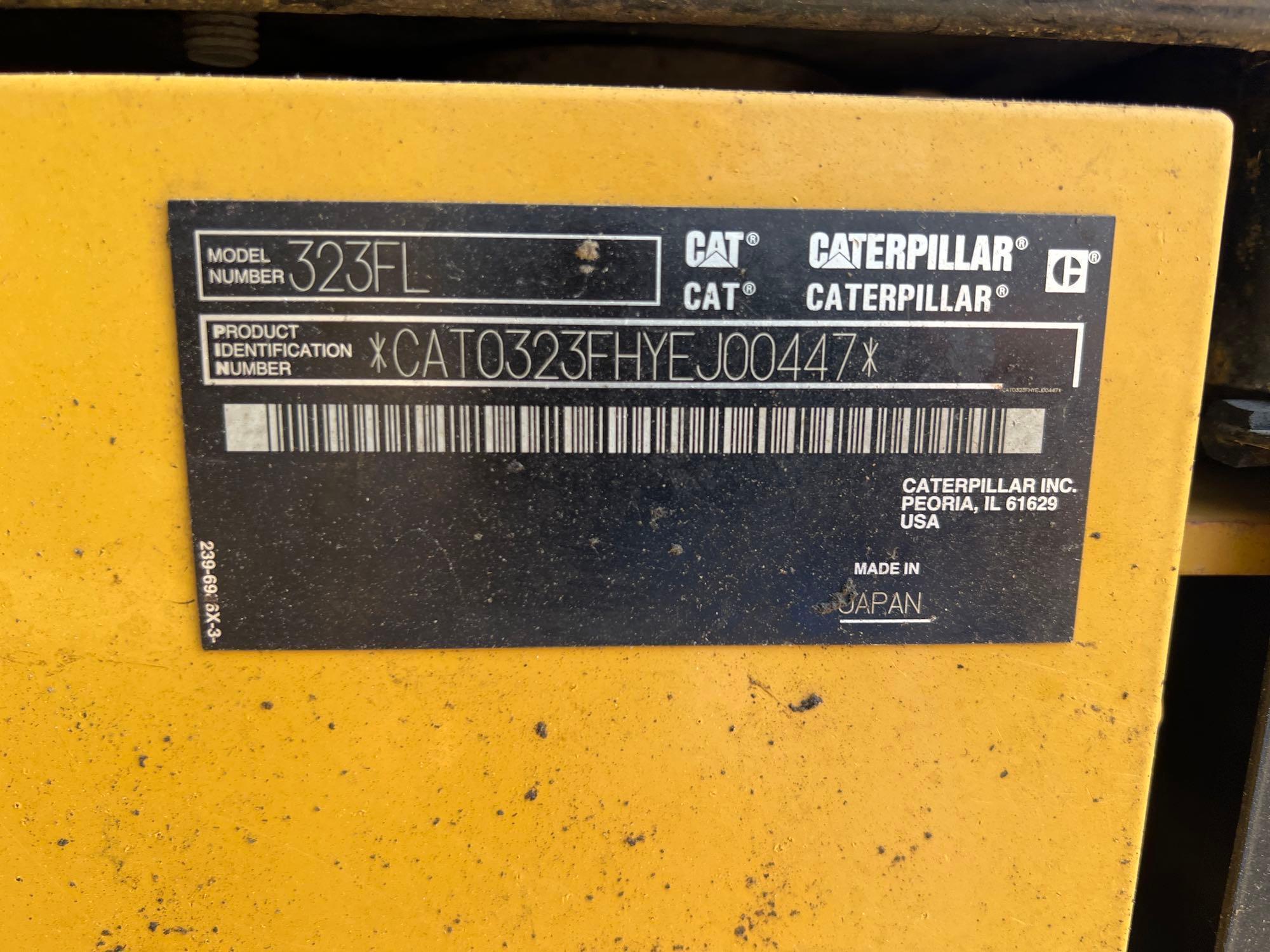 2016 CATERPILLAR 323FL EXCAVATOR