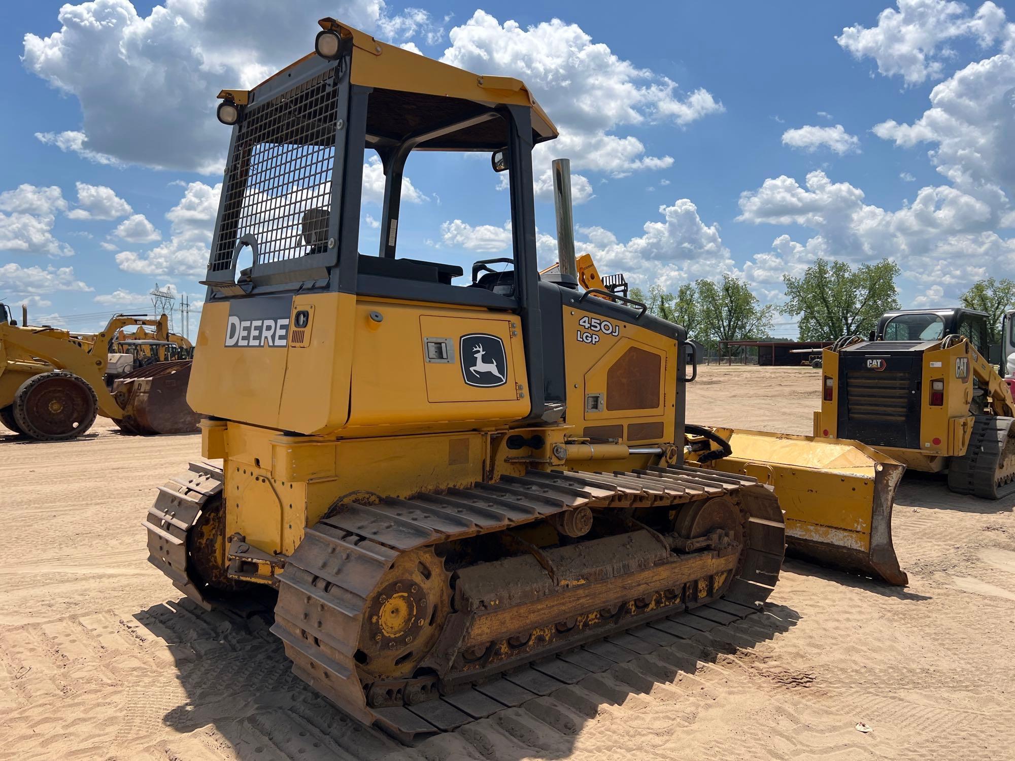 2014 JOHN DEERE 450J LGP CRAWLER DOZER