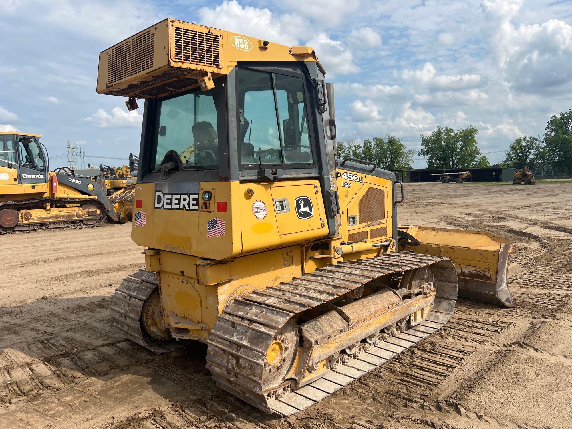 2012 JOHN DEERE 450J LGP CRAWLER DOZER