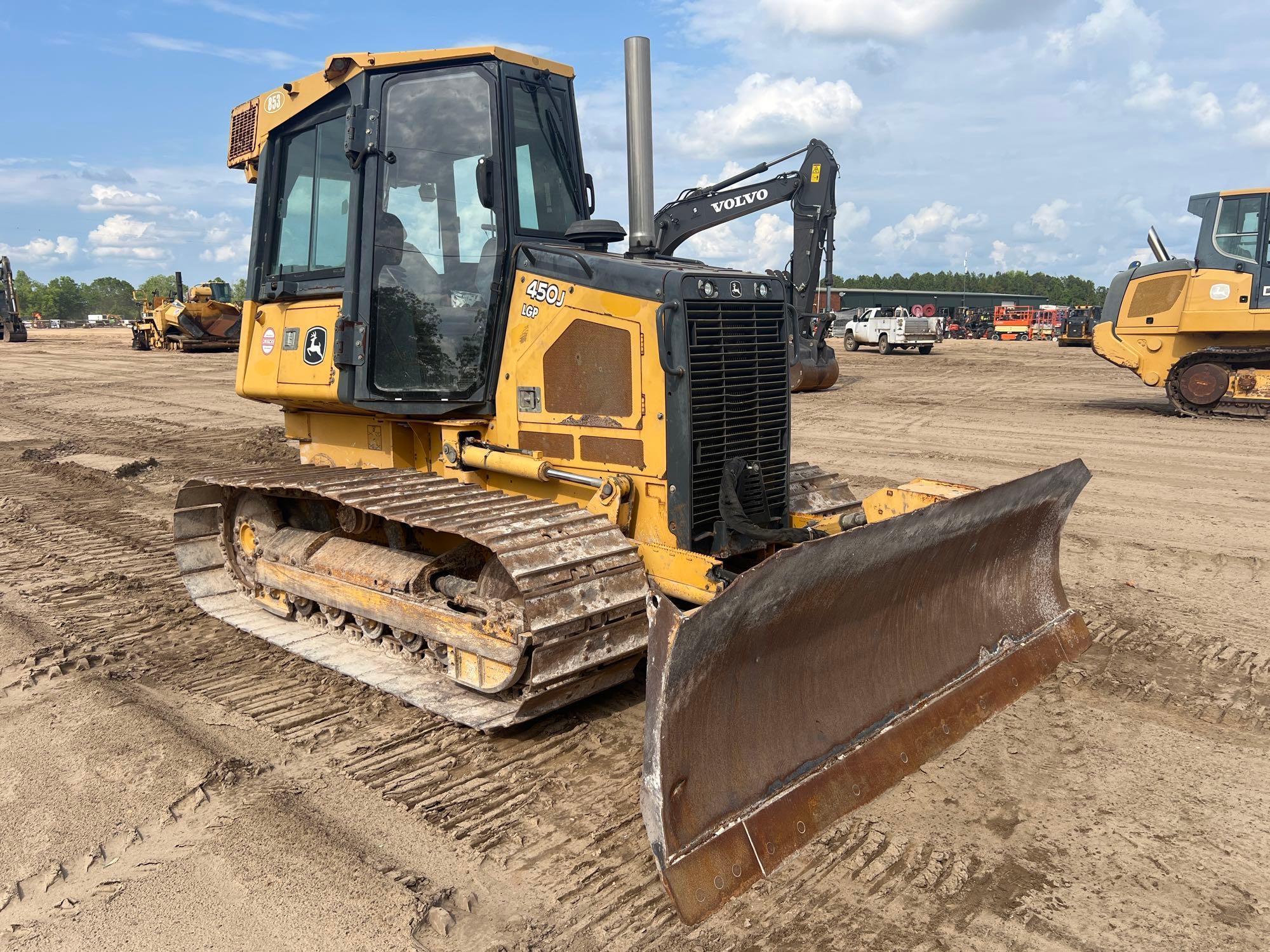 2012 JOHN DEERE 450J LGP CRAWLER DOZER