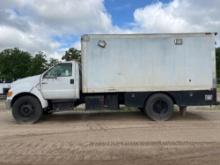 2007 FORD F-750 XLT SUPER DUTY ENCLOSED LUBE TRUCK