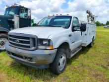 2002 FORD F-450 XL SUPER DUTY SERVICE TRUCK