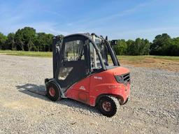 2007 LINDE H35D STRAIGHT MAST FORKLIFT
