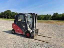 2007 LINDE H35D STRAIGHT MAST FORKLIFT