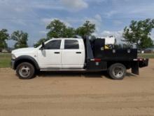 2012 DODGE RAM CREW CAB FLATBED LUBE TRUCK