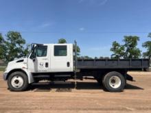 2012 INTERNATIONAL 4300 M7SBA CREW CAB FLATBED TRK