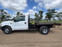 2002 FORD F350 XL SUPER DUTY FLATBED TRUCK