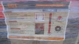 (100) New AGT T-Top Bollard & Warning Bunting