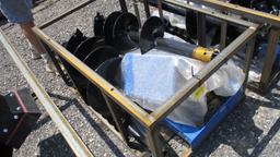 New Agrotk Quick Attach Auger w/3 Bits