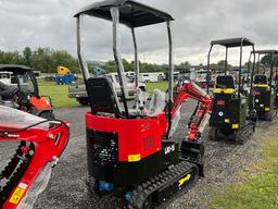 New Lanty LAT13 Mini Excavator (Red)