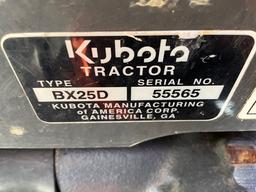 Kubota BX25 Loader Backhoe