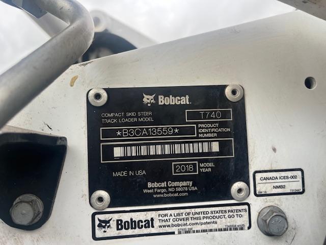 2018 Bobcat T740 Compact Track Loader