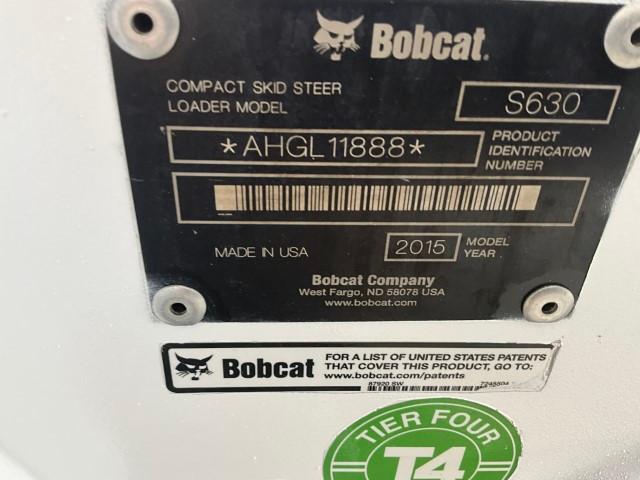 2015 Bobcat S630 Skid Steer