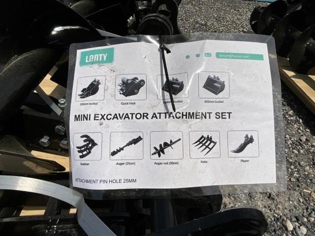 New Lanty Mini- Excavator Attachment Set