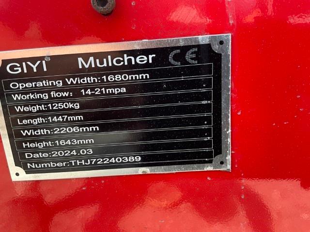 New GIYI 72" Forestry Mulcher