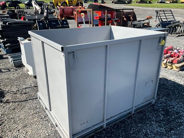 4Ft x 5 Ft Steel Bin W / Folding Sides