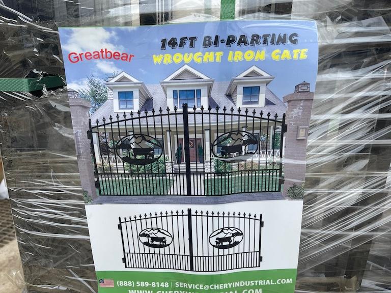 Lot of 3 Set 14ft "Cattle" Iron Gates (N40E)