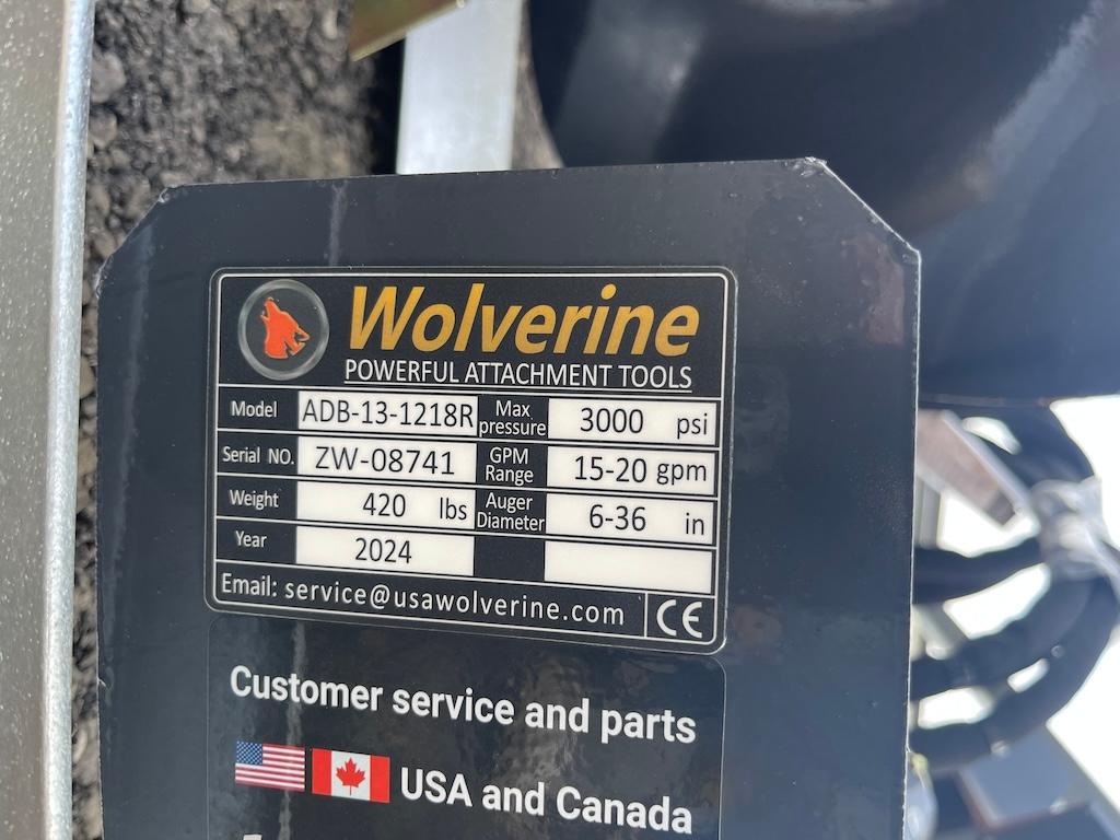 Brand New Wolverine Auger Attachment (W40E)